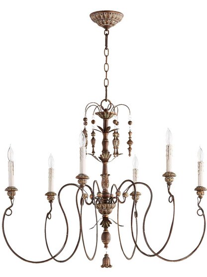 Palermo 32 inch 6-Light Chandelier.